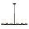 Z-Lite Danica 12 Light Chandelier, 39in. W x 17.5in. H, Matte Black 3044-12MB - alternate 1